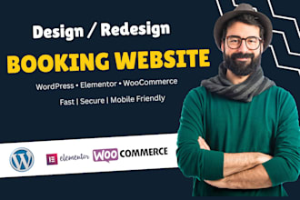 design or redesign a professional wordpress booking website