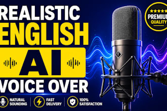 create realistic ai voice over in multiple english accents