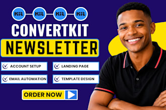 setup convertkit newsletter kit landing page convertkit email automation expert
