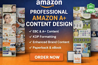 design professional amazon KDP a plus content that sells