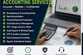do excel data entry, bookkeeping, and financial statement preparation