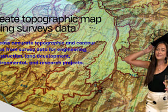 create topographic map using surveys data