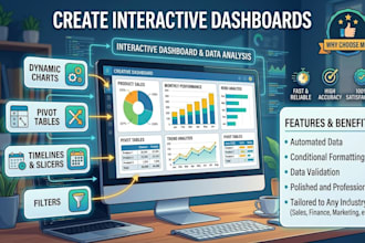create interactive excel dashboards and data reports