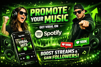 promote your spotify music and viral it on spotify