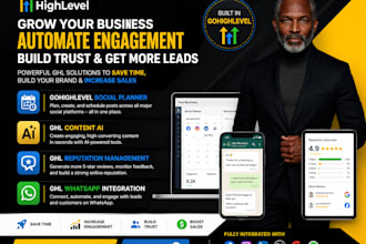 gohighlevel social planner ghl content ai ghl reputation management ghl whatsapp