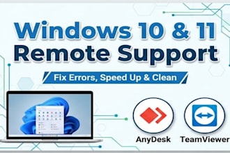 provide windows 10 and windows 11 remote desktop support