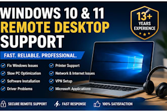 provide remote desktop support for windows 10 and windows 11