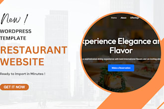 provide restaurant wordpress template