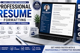 professionally format your resume, CV and cover letter