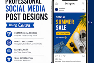design professional instagram and facebook posts