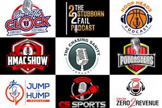 design a unique and professional podcast cover art  podcast logo for you