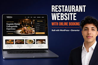 build a restaurant website with online table booking system