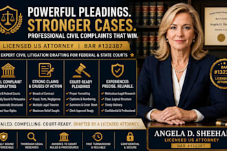 write a compelling federal or state court civil complaint