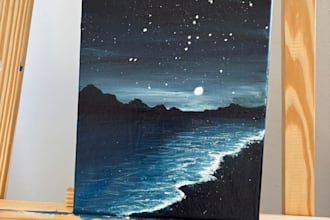 paint a serene scenic landscape