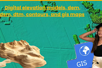 create accurate digital elevation models, dem, dsm, dtm, contours, and gis maps