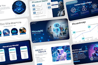 design professional powerpoint presentation, pitch deck, and canva PPT