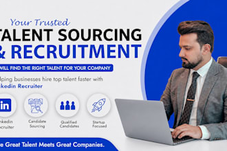 provide talent sourcing and recruitment services for your company