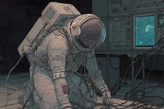 draw sci fi illustration and sci fi sci fi illustration