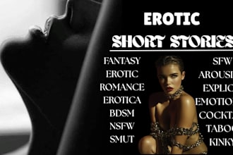 write erotic story fanfiction custom romance, original erotica story bdsm gay