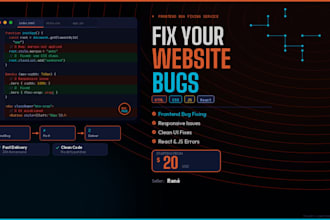 fix HTML CSS javascript react or nextjs bugs