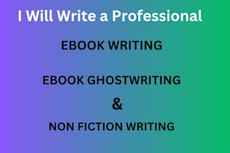 write a professional ebook, workbook, and lead magnet