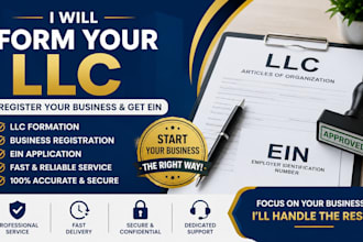 form your llc, register your business, get ein and business filling done