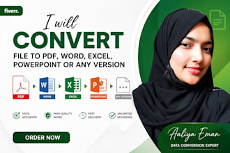 convert PDF, word, excel and powerpoint files