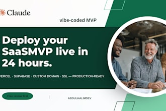 deploy your vibecoded saas mvp to vercel with supa base, custom domain, and SSL