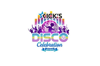 design disco theme biggest cheer leading competition logo