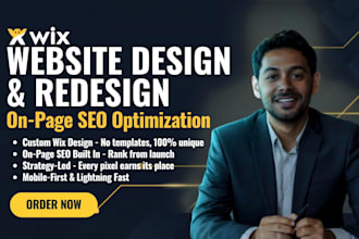 do wix SEO optimization, wix website design, wix website redesign, wix developer