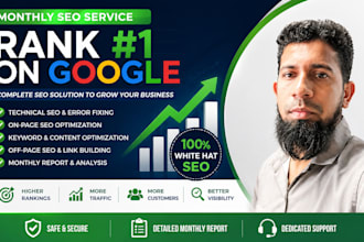 provide monthly SEO service for better search visibility