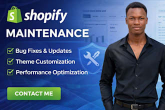 do shopify maintenance and manager