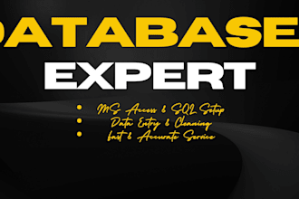 design and fix your ms access or sql database