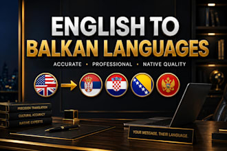 translate english to serbian, croatian, bosnian and montenegrin