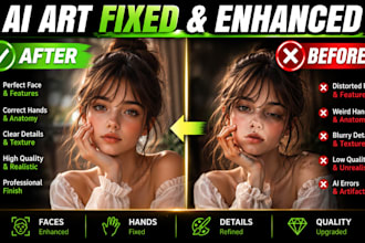 fix and improve al generated art