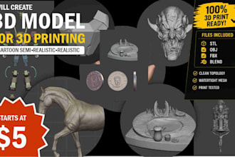 create custom 3d printable character models