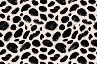 design a seamless repeating pattern design of animal print