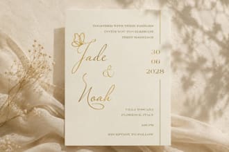 design elegant invitations for weddings, birthdays and events