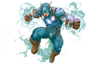 do a superhero comic
