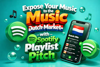 expose your music track to the dutch german market with spotify playlist pitch