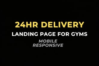 design a 24hr landing page  for gyms that gets you clients