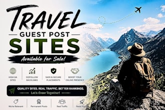 guest posting on high da travel, tourism and lifestyle blogs with SEO backlinks