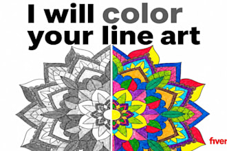 color your black and white line art