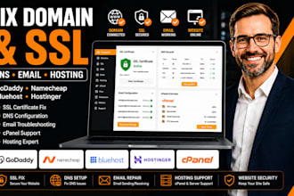 fix godaddy namecheap bluehost hostinger domain ssl email issue
