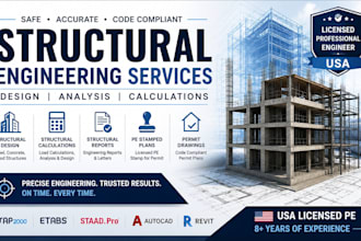 do structural design calculations analysis engineering letter structural report