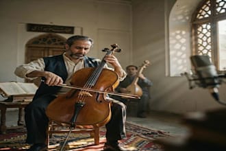 record violin, viola or cello in iranian style and kurdish style