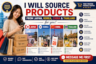 source products from japan korea china and thailand for you