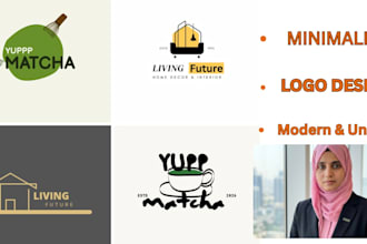 design modern minimalist logo for your business or brand
