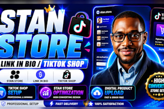create stan store marketing, etsy shop SEO listings, beacons ai and tiktok shop