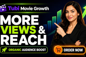 organic tubi movie promotion, boost movie tubi, increase viewers, ranking stat